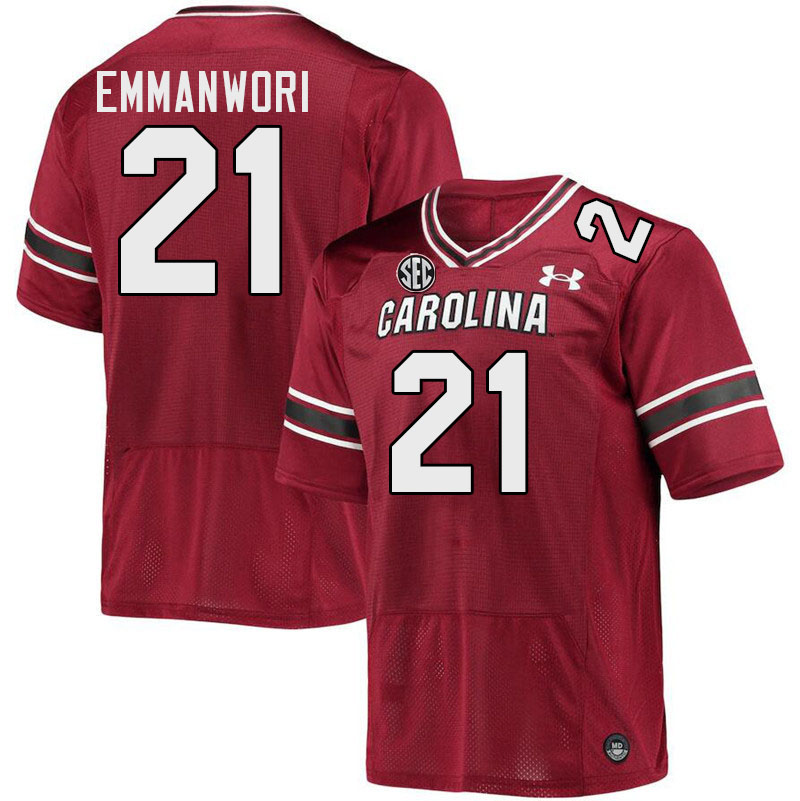 Men #21 Nick Emmanwori South Carolina Gamecocks 2023 College Football Jerseys Stitched-Garnet
